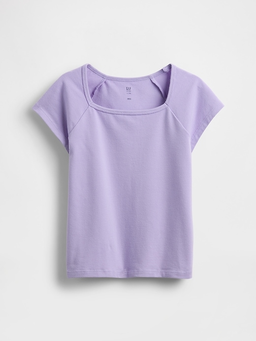 t-shirt enfant à col carré