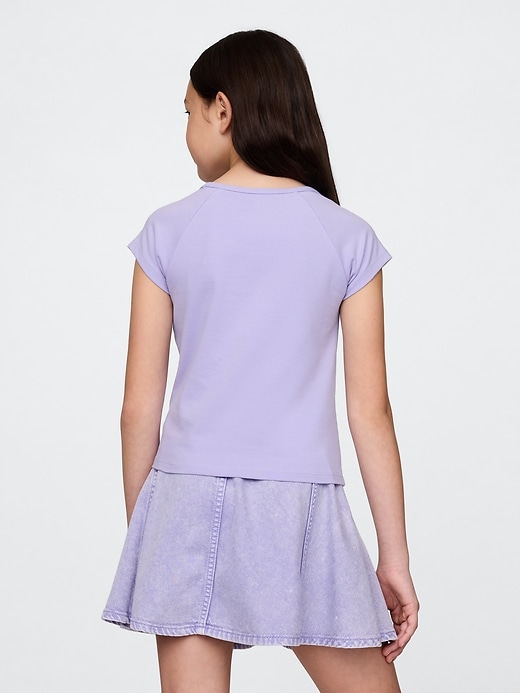 t-shirt enfant à col carré