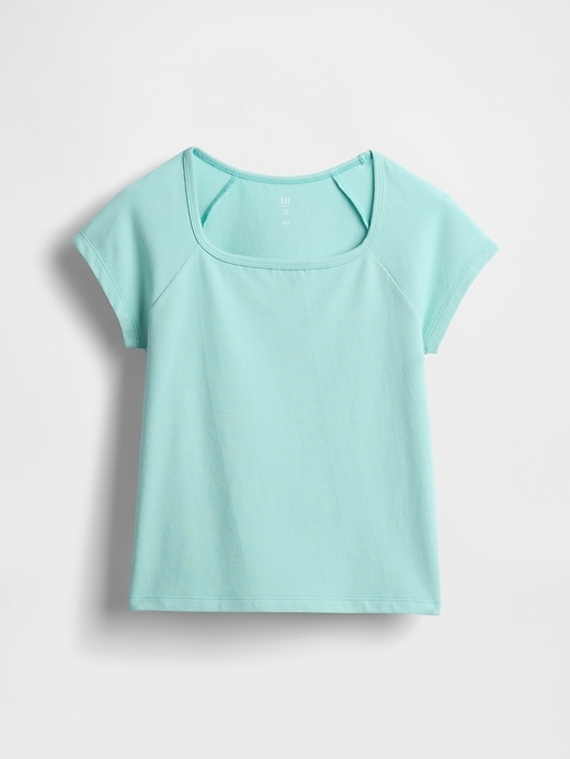 t-shirt enfant à col carré