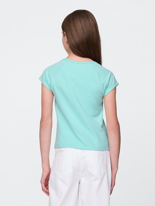 t-shirt enfant à col carré