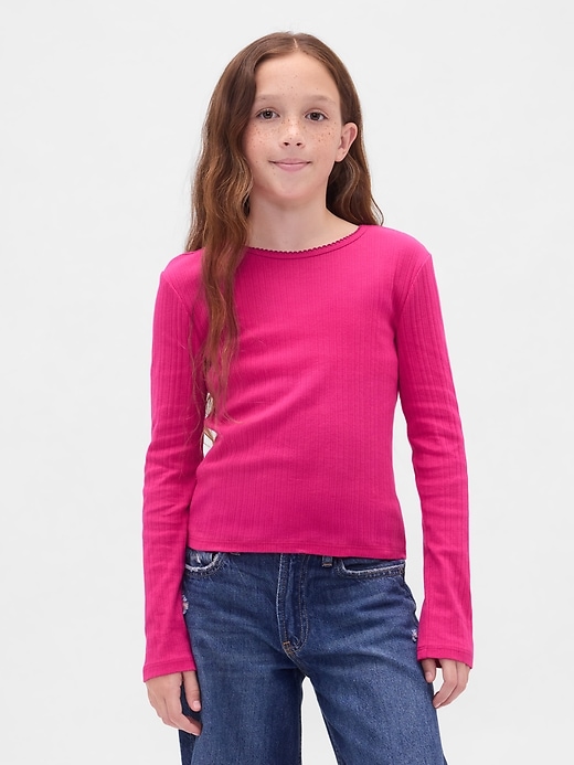 t-shirt côtelé pour enfants