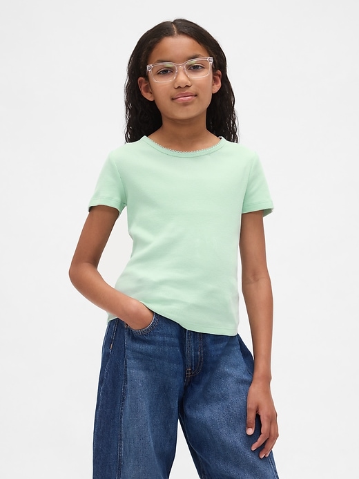 t-shirt côtelé pour enfants