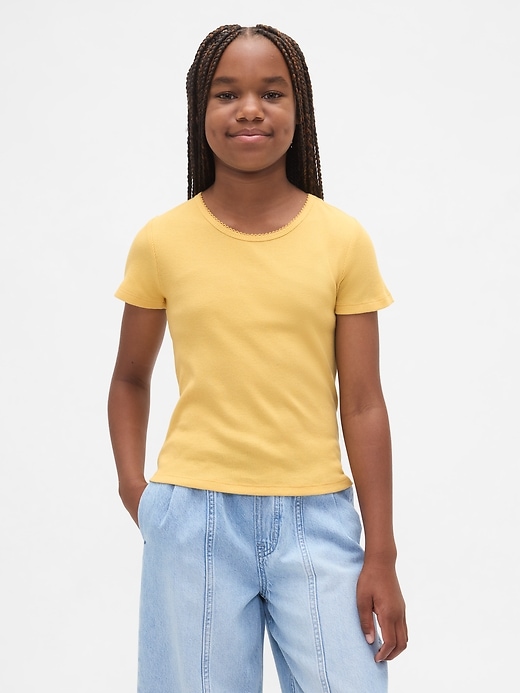 t-shirt côtelé pour enfants