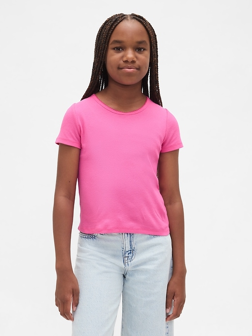 t-shirt côtelé pour enfants