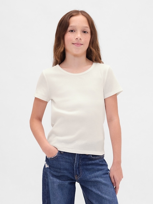 t-shirt côtelé pour enfants