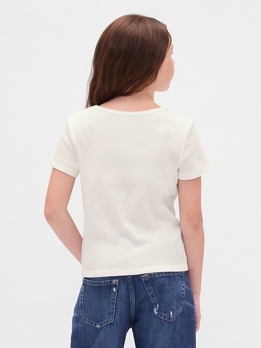 t-shirt côtelé pour enfants