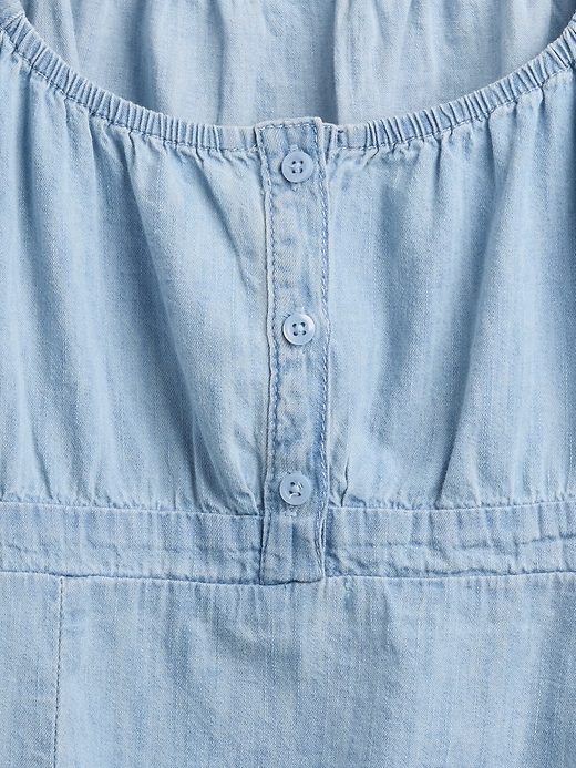 haut babydoll en jean pour enfant