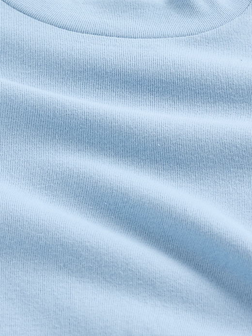 t-shirt à col montant côtelé pour enfants