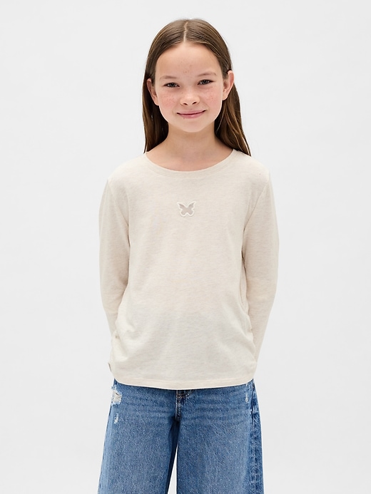 t-shirt froncé sur le côté pour enfants