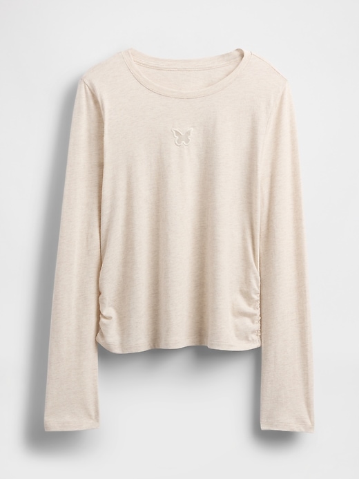 t-shirt froncé sur le côté pour enfants