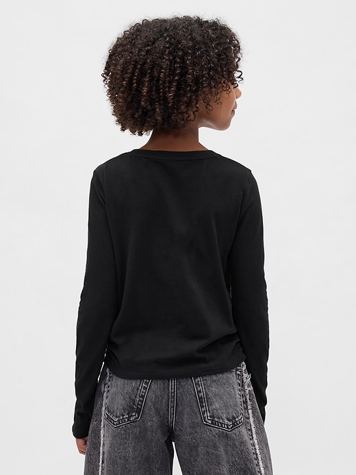t-shirt froncé sur le côté pour enfants