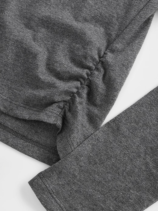 t-shirt froncé sur le côté pour enfants