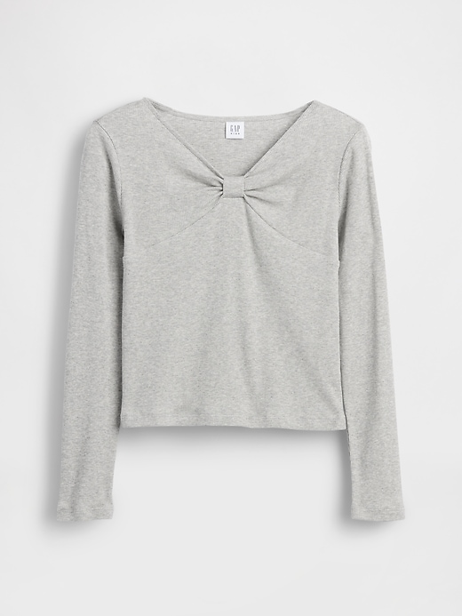 t-shirt enfant à col nœud