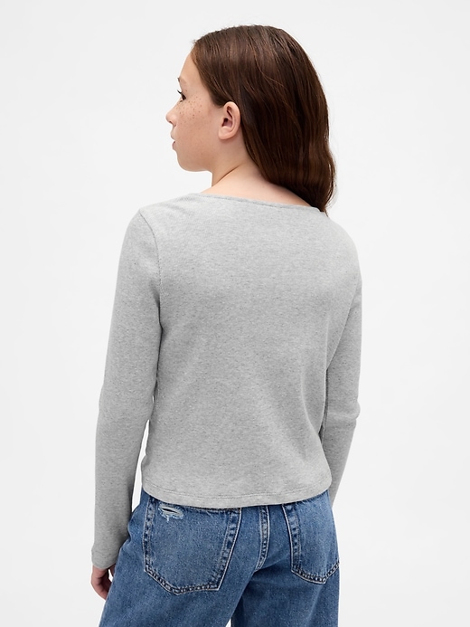 t-shirt enfant à col nœud