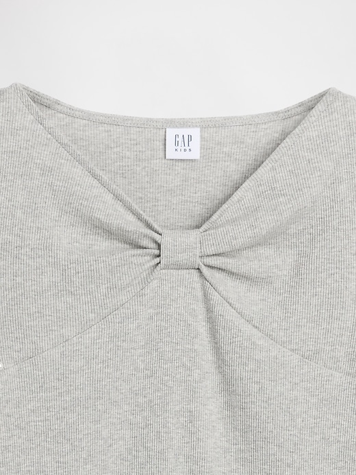 t-shirt enfant à col nœud
