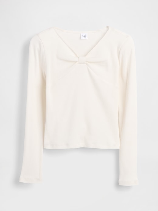 t-shirt enfant à col nœud