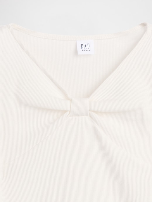 t-shirt enfant à col nœud