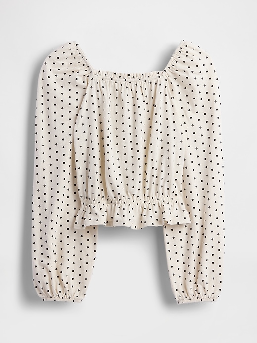 haut péplum froissé pour enfant