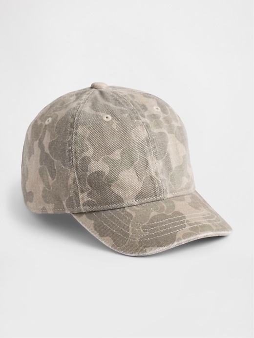 casquette de baseball camouflage en coton biologique pour enfants
