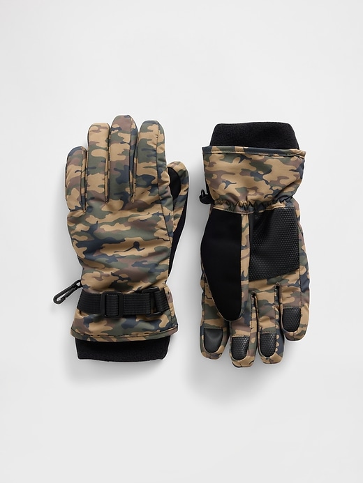 gants de neige camouflage pour enfants