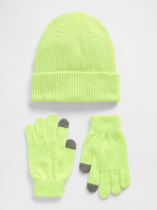 ensemble bonnet et gants pour enfants