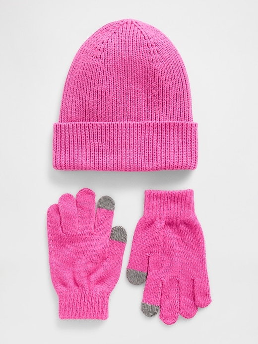 ensemble bonnet et gants pour enfants