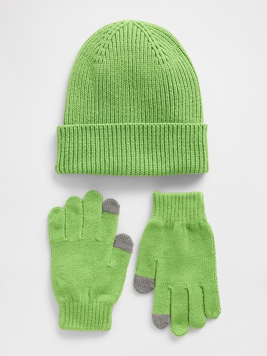 ensemble bonnet et gants pour enfants