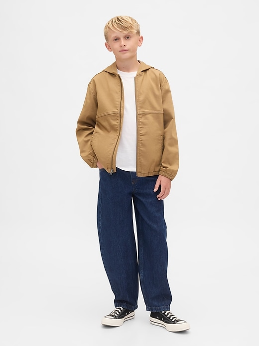 veste en jean tricotée pour enfants