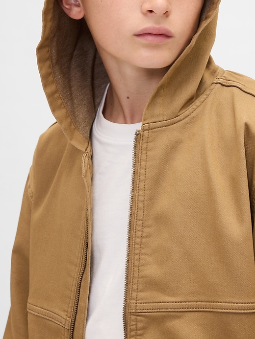 veste en jean tricotée pour enfants