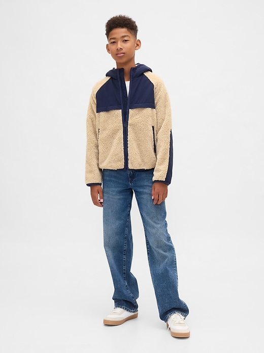 veste sherpa pour enfants