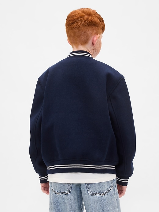 veste bomber à logo universitaire pour enfants