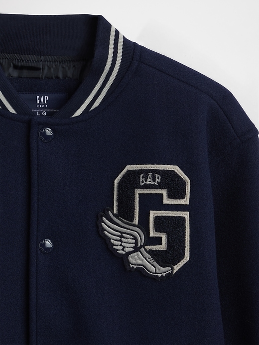 veste bomber à logo universitaire pour enfants