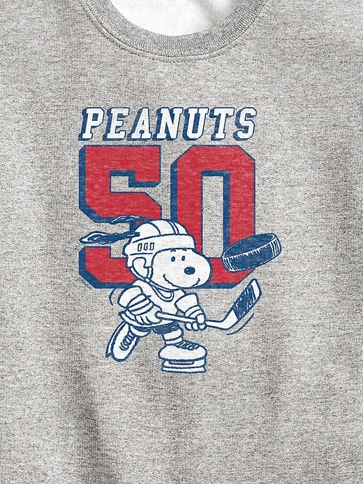 sweat-shirt polaire à col rond peanuts snoopy pour enfants