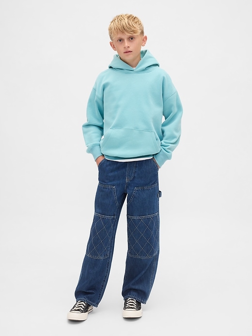 sweat à capuche décontracté vintage pour enfants