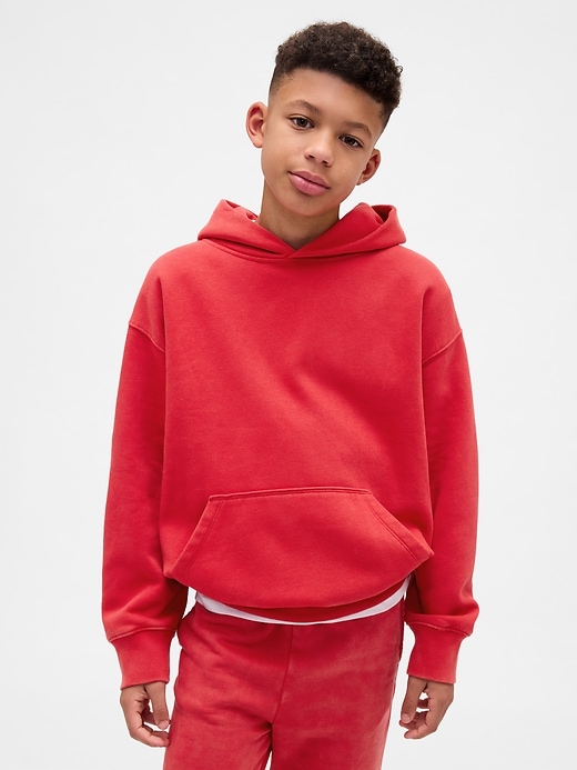 sweat à capuche décontracté vintage pour enfants