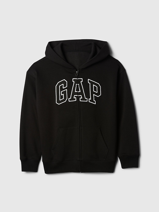 sweat à capuche zippé vintage pour enfants avec logo doux