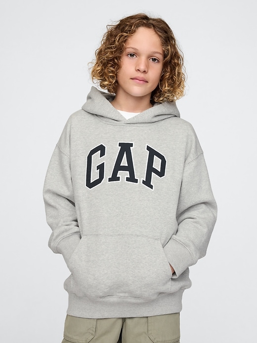 sweat à capuche vintage pour enfants avec logo soft