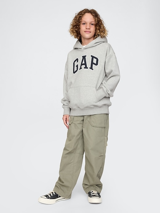 sweat à capuche vintage pour enfants avec logo soft