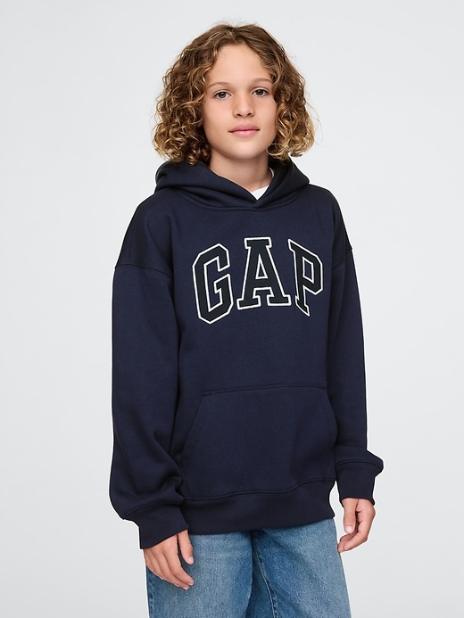 sweat à capuche vintage pour enfants avec logo soft