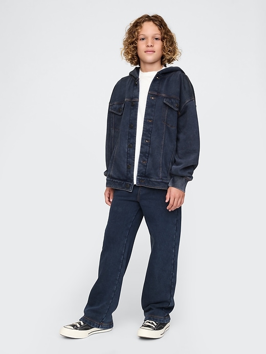 pantalon de survêtement en jean doux vintage pour enfants