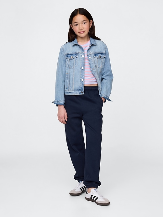 pantalon de jogging décontracté vintage pour enfants avec logo