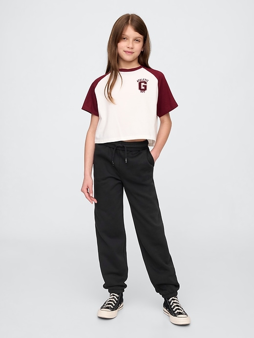 pantalon de jogging décontracté vintage pour enfants avec logo