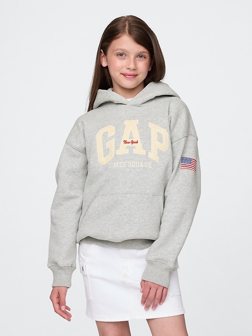 sweat à capuche vintage doux pour enfants nyc times square