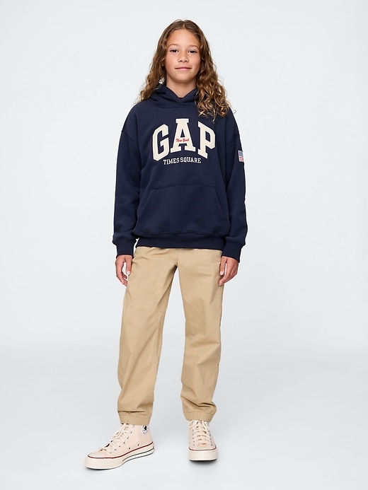 sweat à capuche vintage doux pour enfants nyc times square