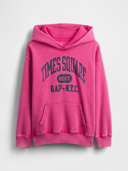sweat à capuche vintage doux pour enfants nyc times square