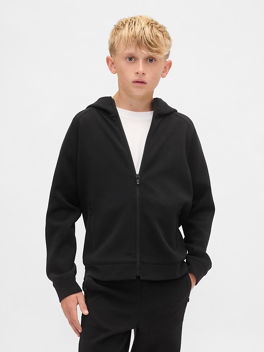sweat à capuche zippé gapfit tech à séchage rapide pour enfants