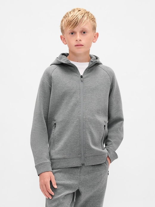 sweat à capuche zippé gapfit tech à séchage rapide pour enfants