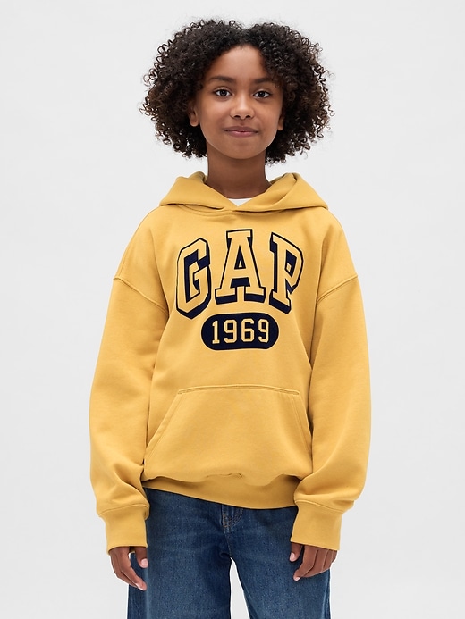 sweat à capuche vintage pour enfants avec logo soft