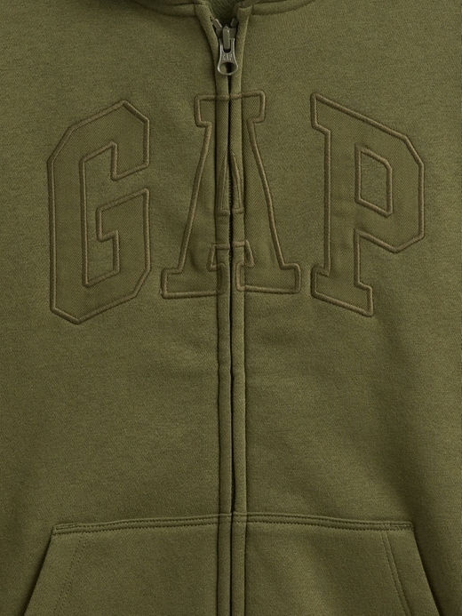 sweat à capuche zippé pour enfants vintagesoft avec logo