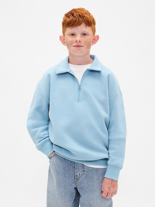 pull à col zippé vintagesoft pour enfants